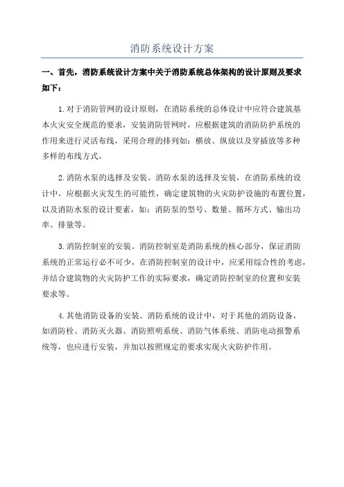 消防系统设计方案