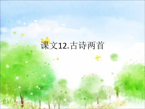 部编人教版一年级语文下册12、古诗两首《池上》《小池》ppt课件(公开课教学课件)
