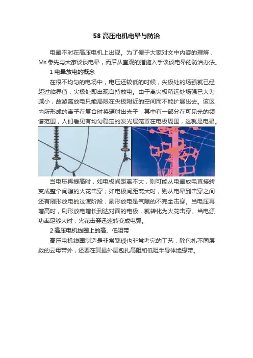 58高压电机电晕与防治