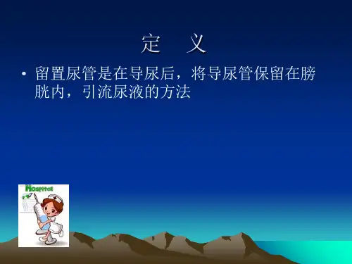 留置导尿管病人的护理.共17页文档