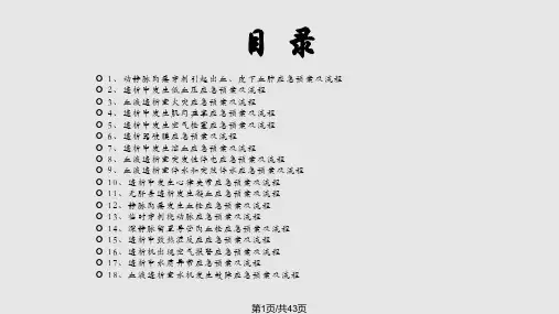 透析室应急预案及流程新PPT课件