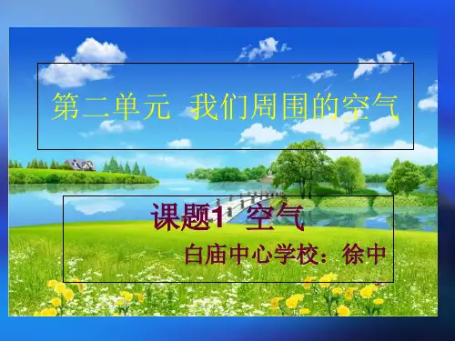 人教版九年级化学上册第二单元2.1空气(共43张PPT)
