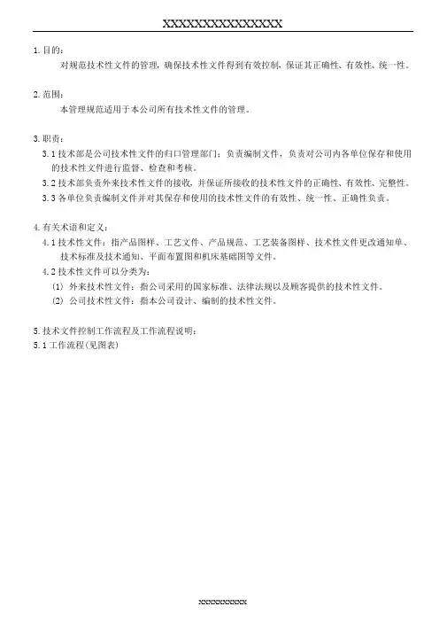 技术文件控制程序
