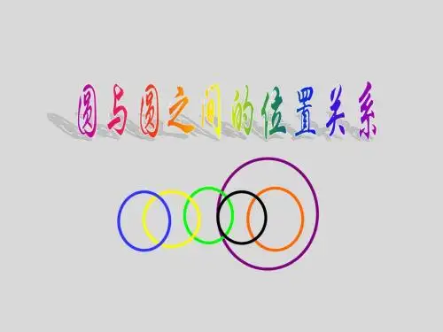 【备课精选】2012年高一数学新人教B版必修二课件2.3.4《圆与圆之间的位置关系》