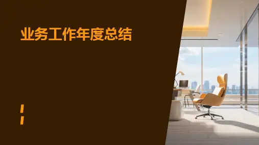 业务工作年度总结PPT
