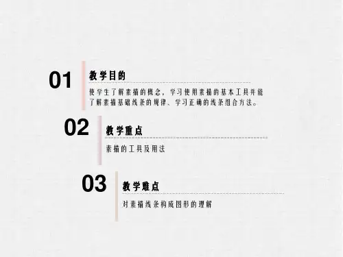 的讲座第1课素描基础入门