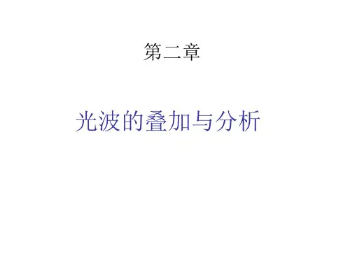 物理光学-2光波的叠加与分析201
