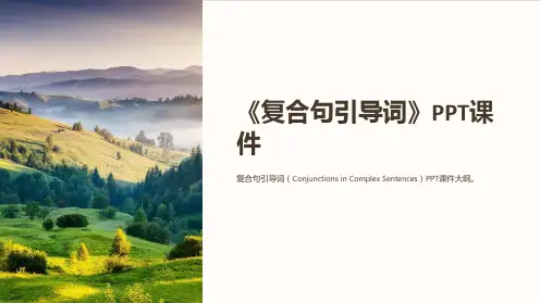 《复合句引导词》课件