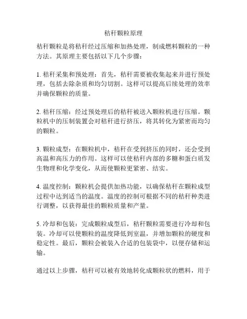 秸秆颗粒原理