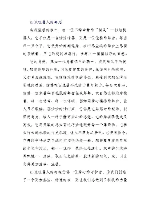 扫地机器人的舞蹈