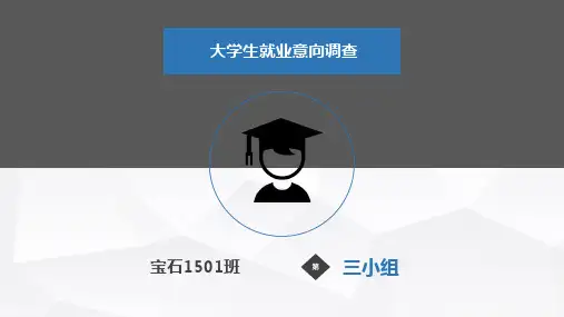 大学生就业意向调查PPT