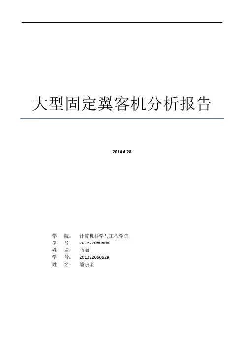 飞行器总体设计报告(1)