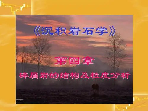 沉积岩石学——碎屑岩的结构及粒度分析(3)