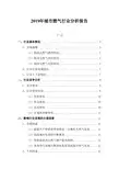 2019年城市燃气行业分析报告