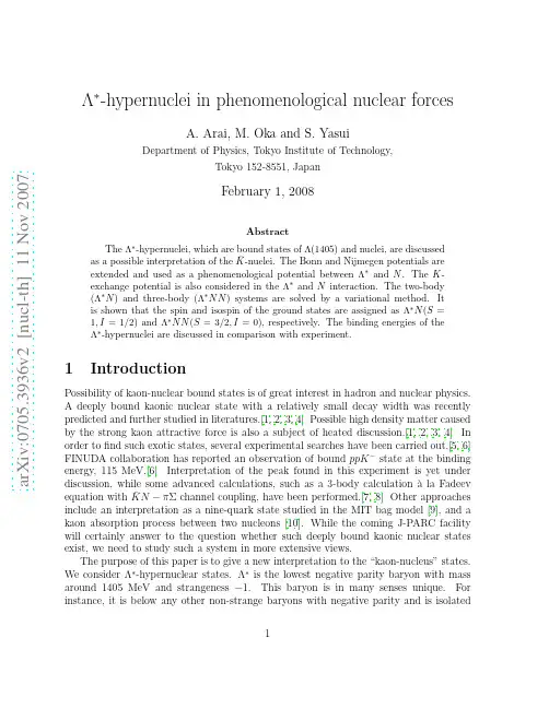 Lambda^{ast}-hypernuclei in phenomenological nuclear forces