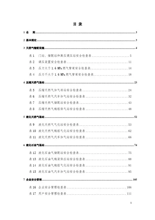 江苏省城镇燃气安全检查标准2016