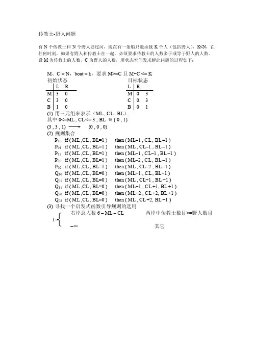 人工智能野人和传教士问题