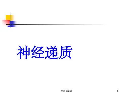 经典神经递质