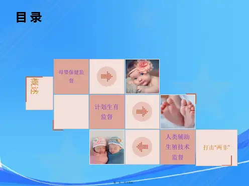 母婴保健计划生育监督与打击“两非”工作