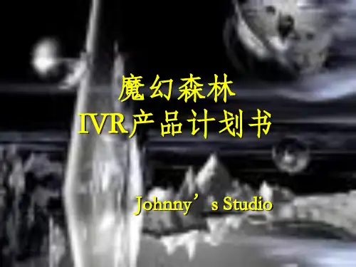 魔幻森林IVR产品计划书PPT资料15页