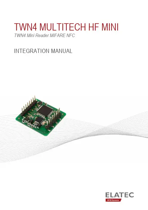 TWN4 Multitech HF Mini 阅读器 MIFARE NFC 集成手册说明书