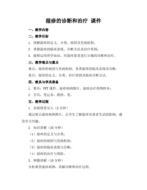 湿疹的诊断和治疗课件