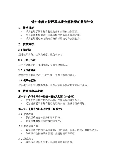 丰舞吉特巴基本步分解教学