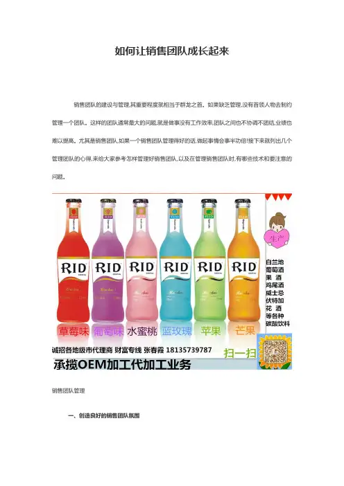 如何让销售团队成长起来