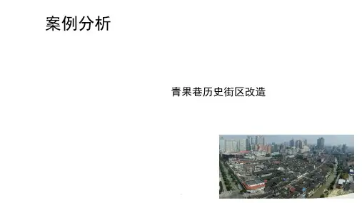 青果巷历史街区改造案例分析(课堂PPT)