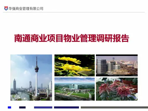 2019年江苏南通商业项目物业管理调研报告-精品文档