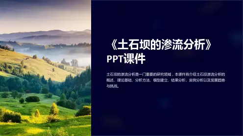 《土石坝的渗流分析》课件