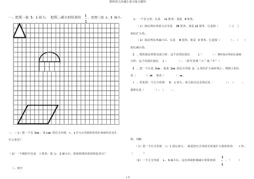 图形放大及缩小练习题用