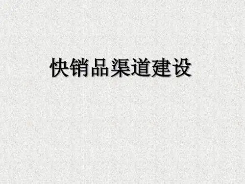快销品渠道建设
