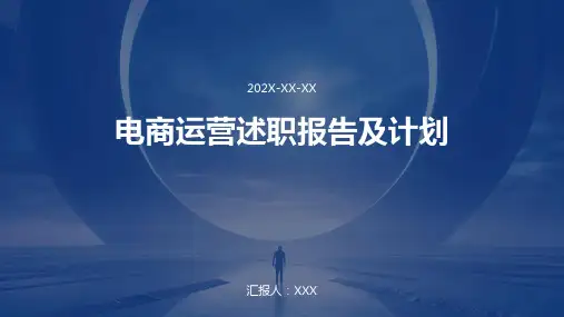 电商运营述职报告及计划PPT
