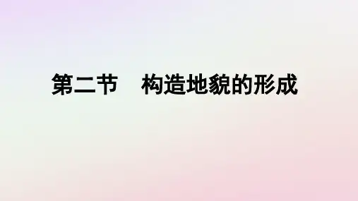 高中地理第2章地表形态的塑造第2节构造地貌的形成课件新人教版选择性必修