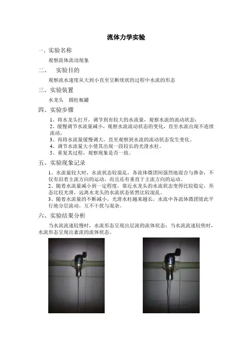 流体力学实验