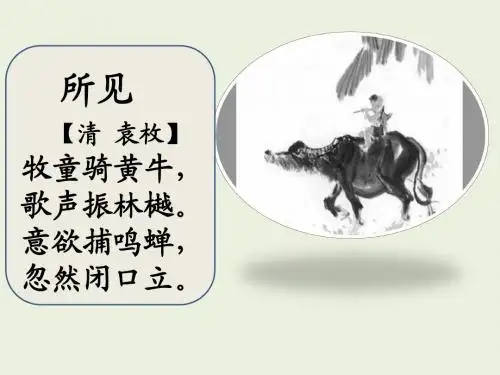 古诗词《牧童》《舟过安仁》