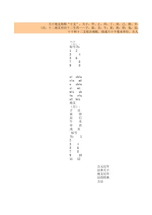 天干地支
