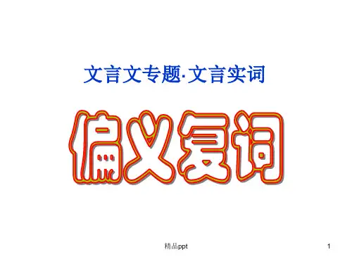 偏义复词PPT课件