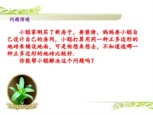 用相同的正多边形铺设地面