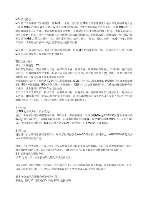 MDI及其特性