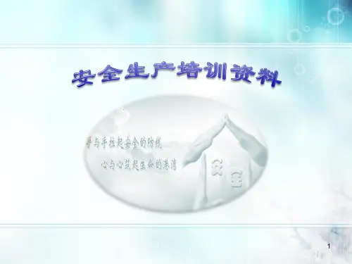 污水处理厂安全生产培训资料ppt课件