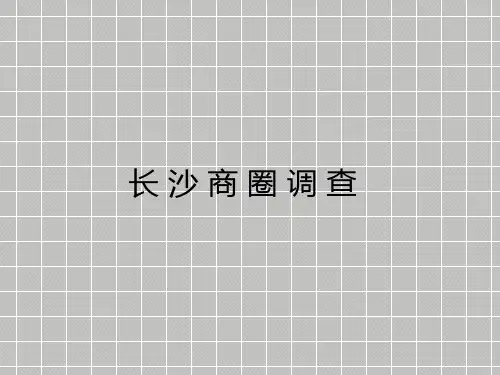 长沙五一商圈市场分析报告