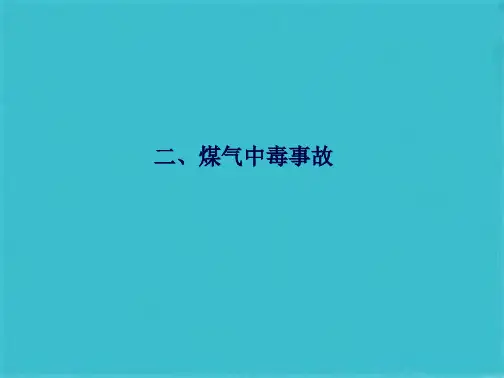 煤气中毒事故案例(共16张PPT)