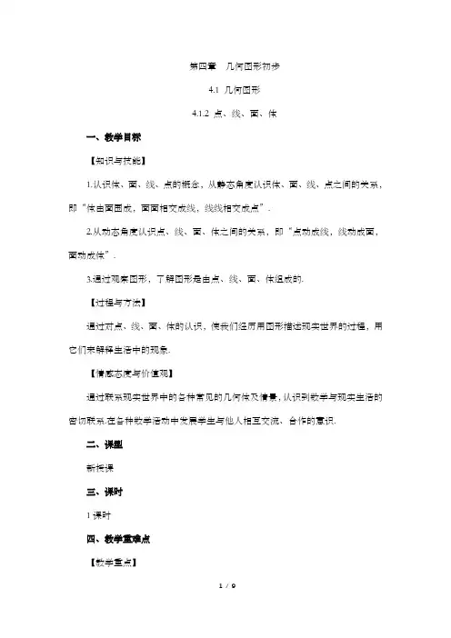 点、线、面、体