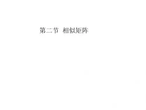 第二节相似矩阵