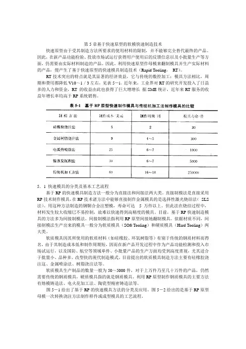 快速成型第5章 基于快速原型的软模快速制造技术