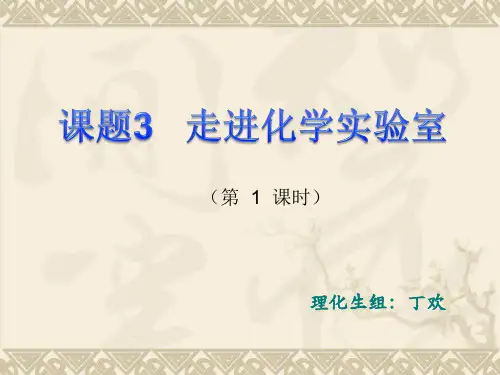 科粤版九年级上册化学：12 化学实验室之旅