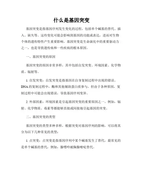 什么是基因突变
