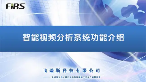 智能视频分析功能介绍